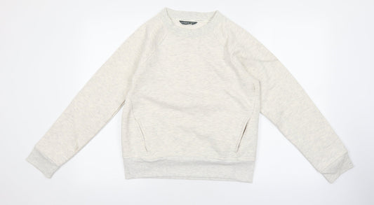 Marks and Spencer Womens Grey Polyester Pullover Sweatshirt Size 8 Pullover