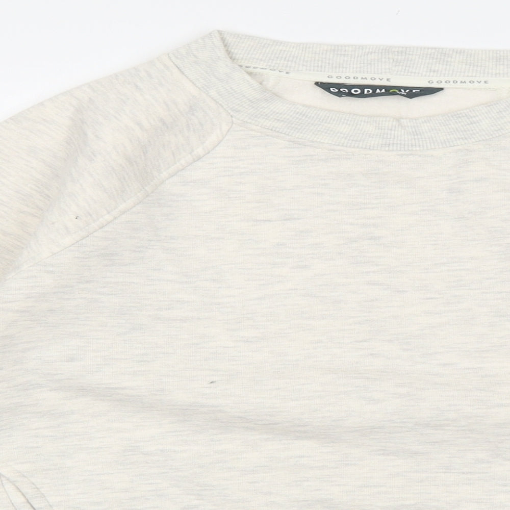 Marks and Spencer Womens Grey Polyester Pullover Sweatshirt Size 8 Pullover