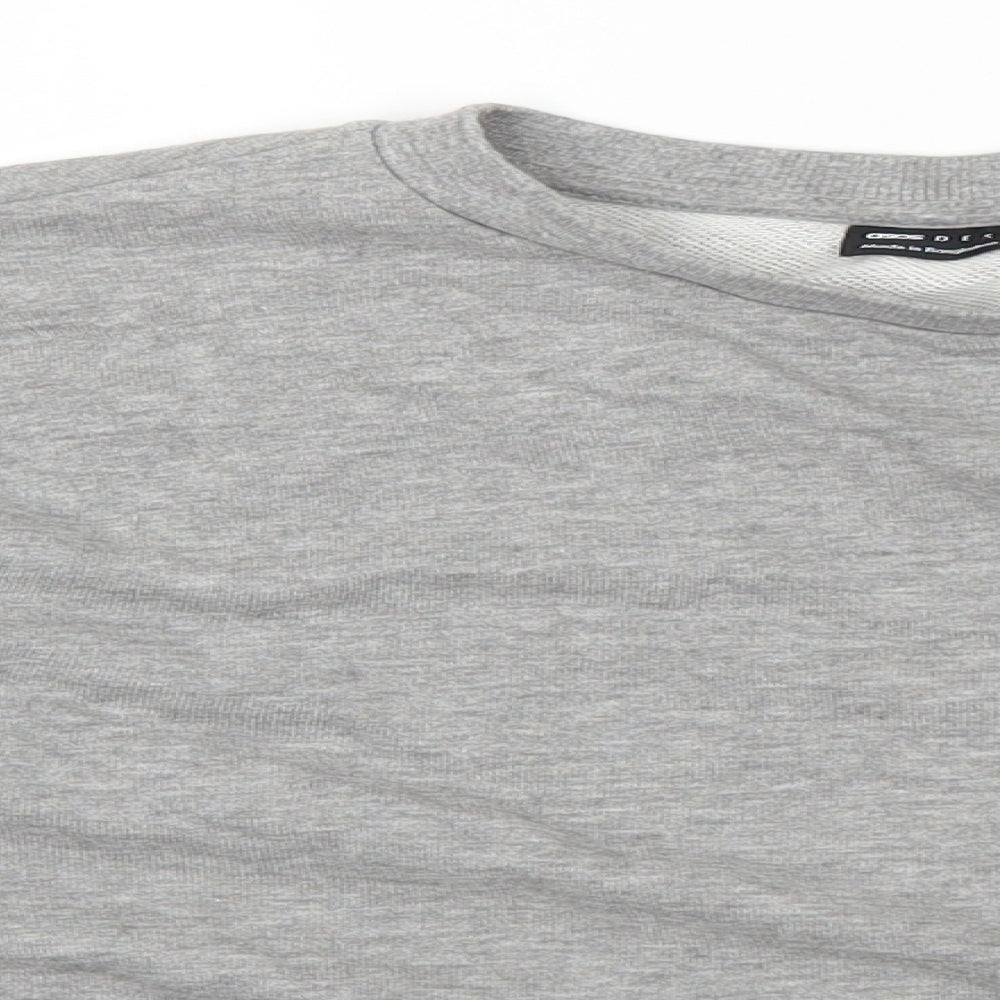 ASOS Womens Grey Cotton Pullover Hoodie Size 8 Pullover
