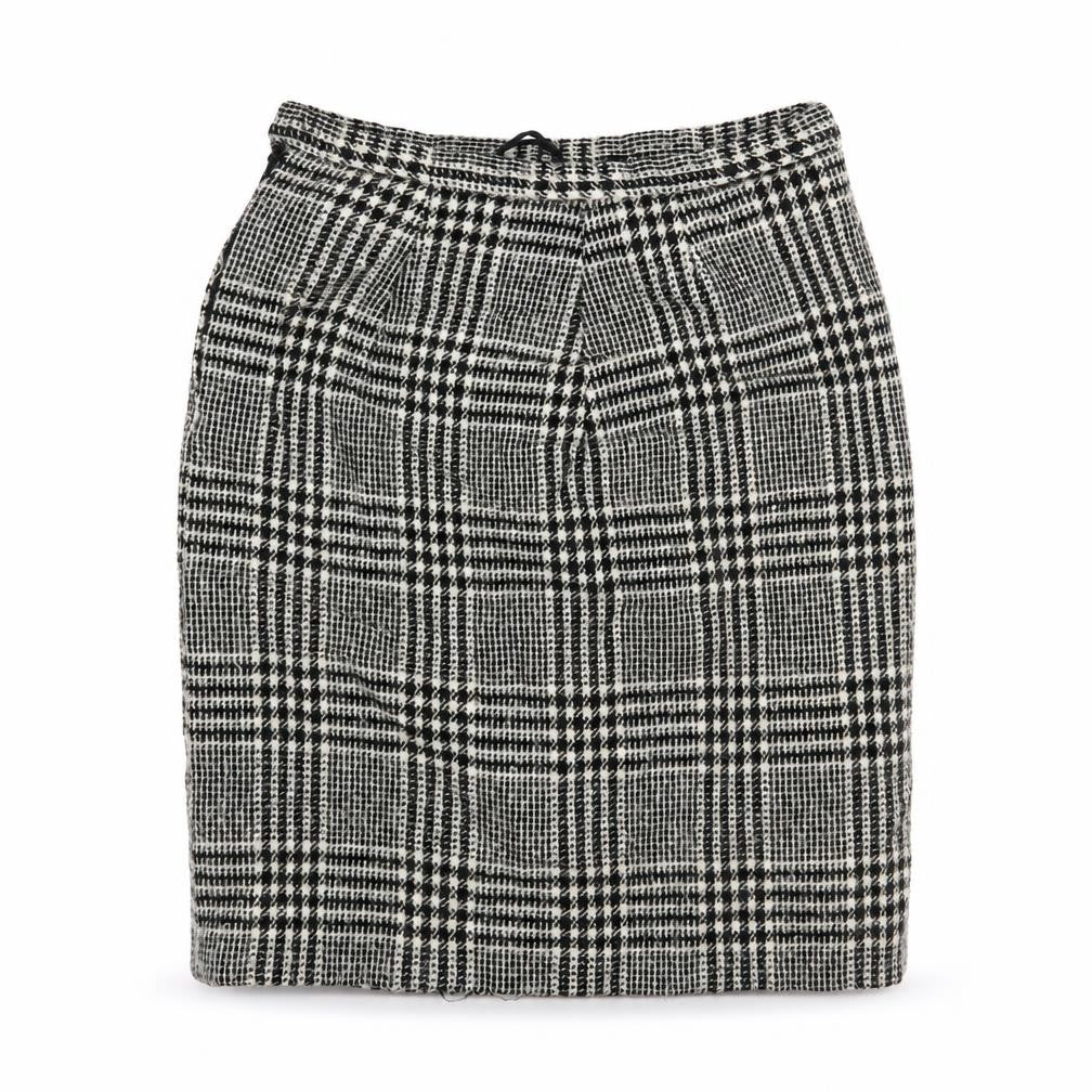Reine Wolle Womens Beige Geometric Polyester A-Line Skirt Size 28 in Zip