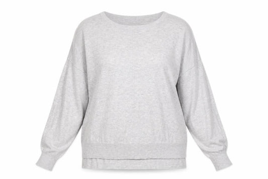 Oasis Womens Grey Round Neck Polyester Pullover Jumper Size M