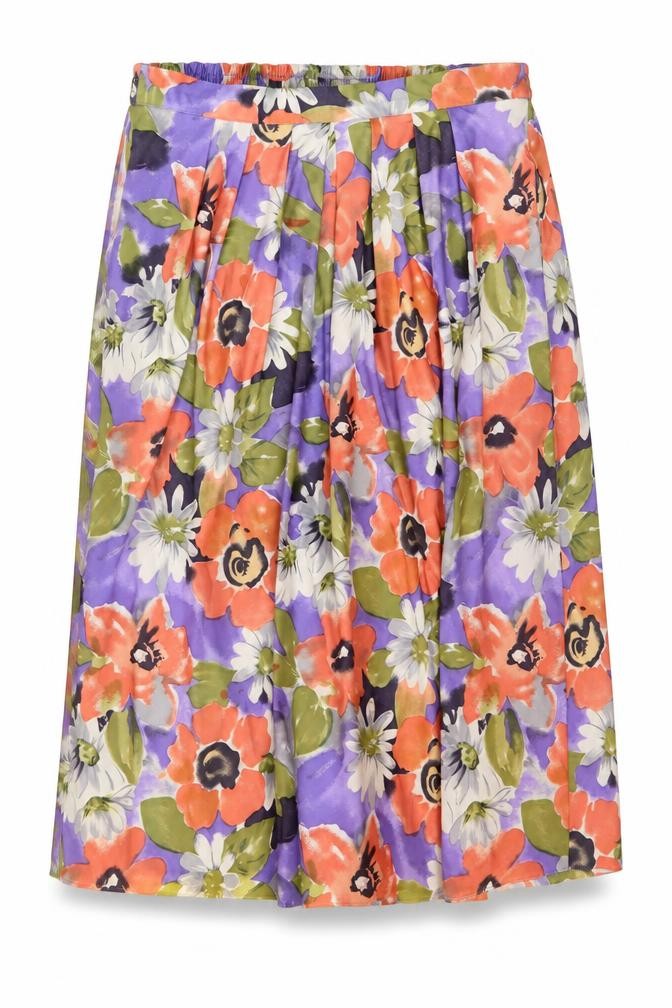 Citilites Womens Multicoloured Geometric Polyester Flare Skirt Size 16