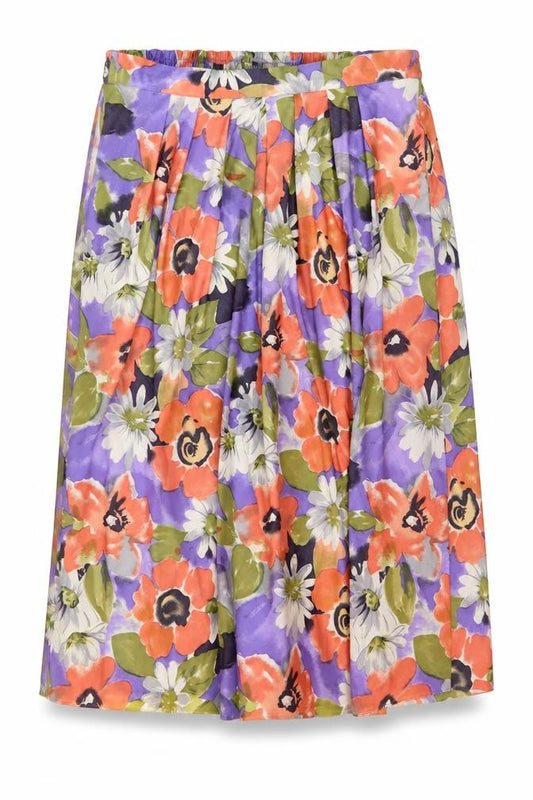 Citilites Womens Multicoloured Geometric Polyester Flare Skirt Size 16
