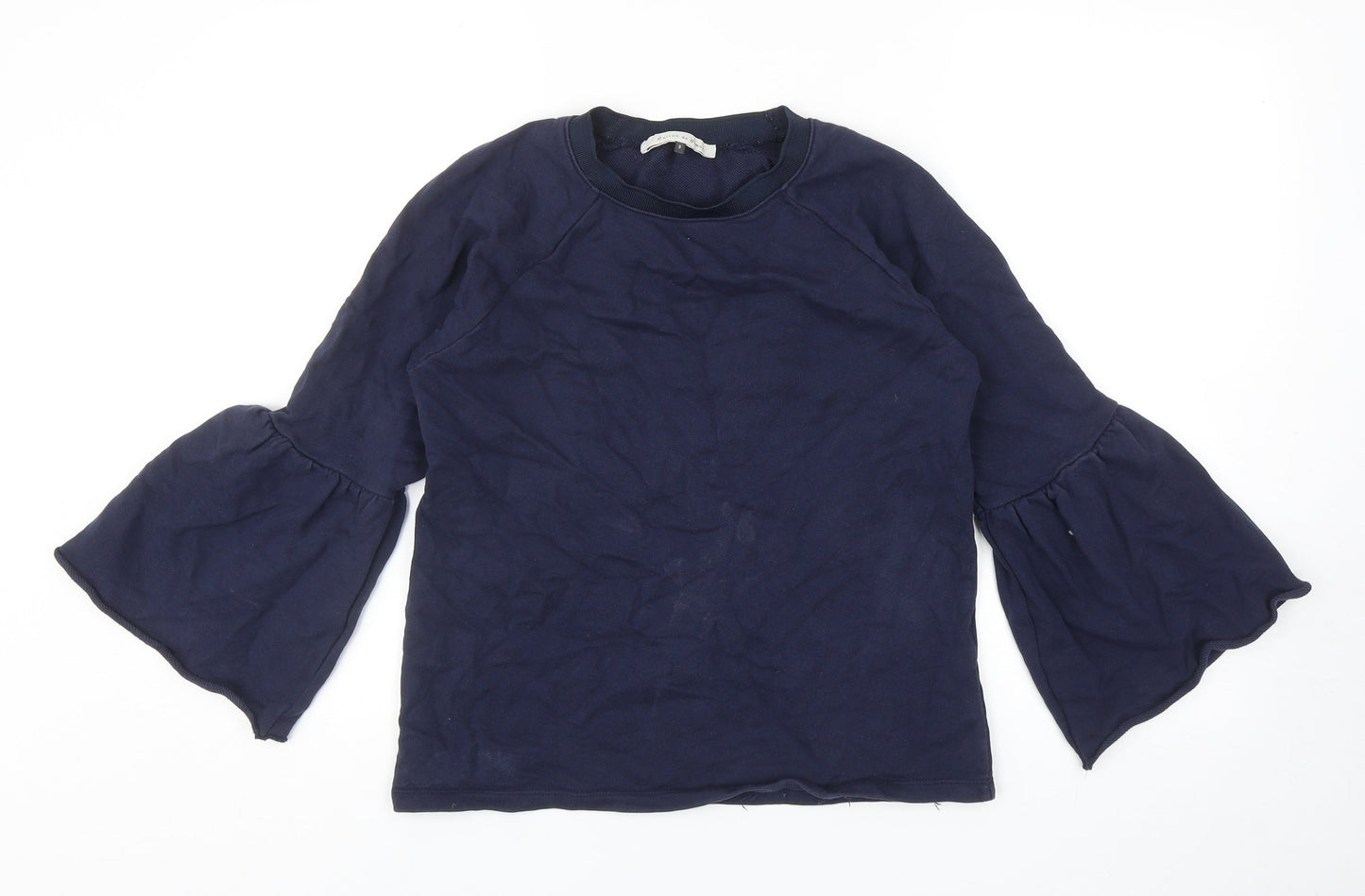 Maison De Nimes Womens Blue Cotton Pullover Sweatshirt Size 8 Pullover