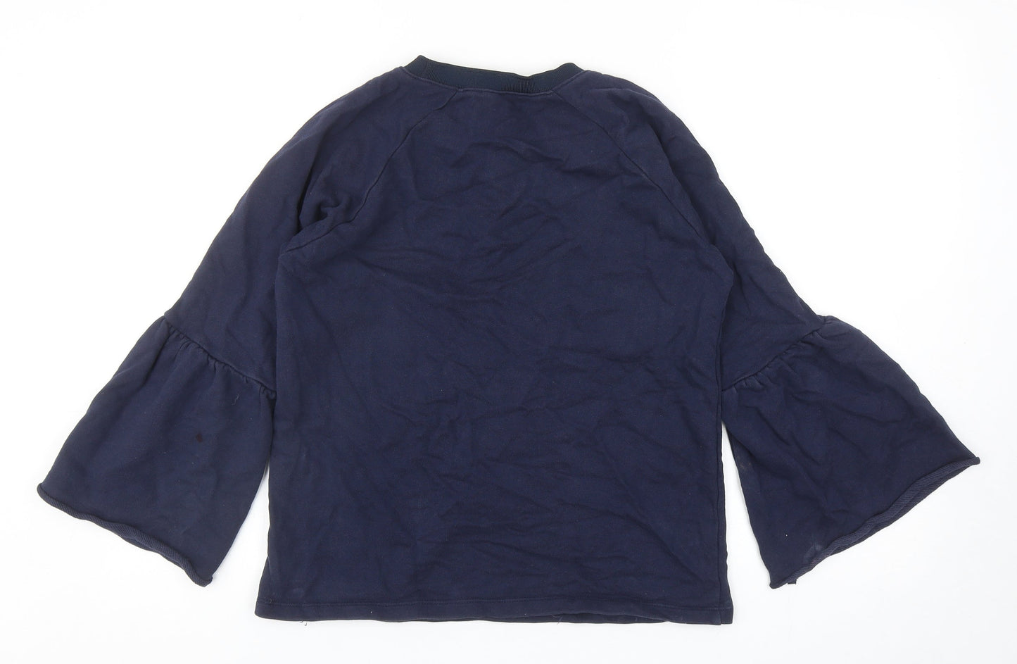 Maison De Nimes Womens Blue Cotton Pullover Sweatshirt Size 8 Pullover