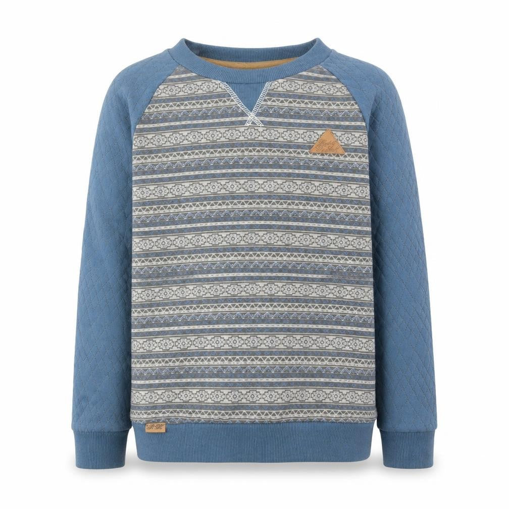 Rock & Revival Boys Blue Fair Isle Cotton Pullover Sweatshirt Size 11-12 Years Pullover