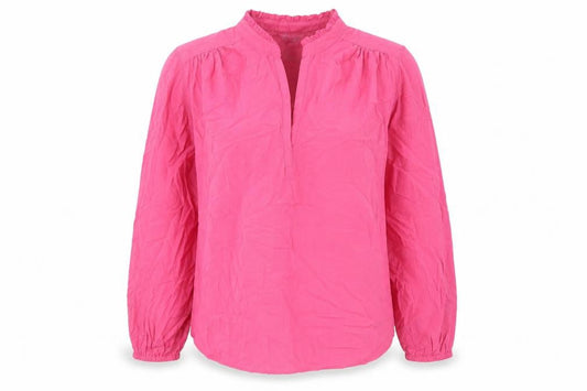 Marks and Spencer Womens Pink Viscose Basic Blouse Size 8 V-Neck