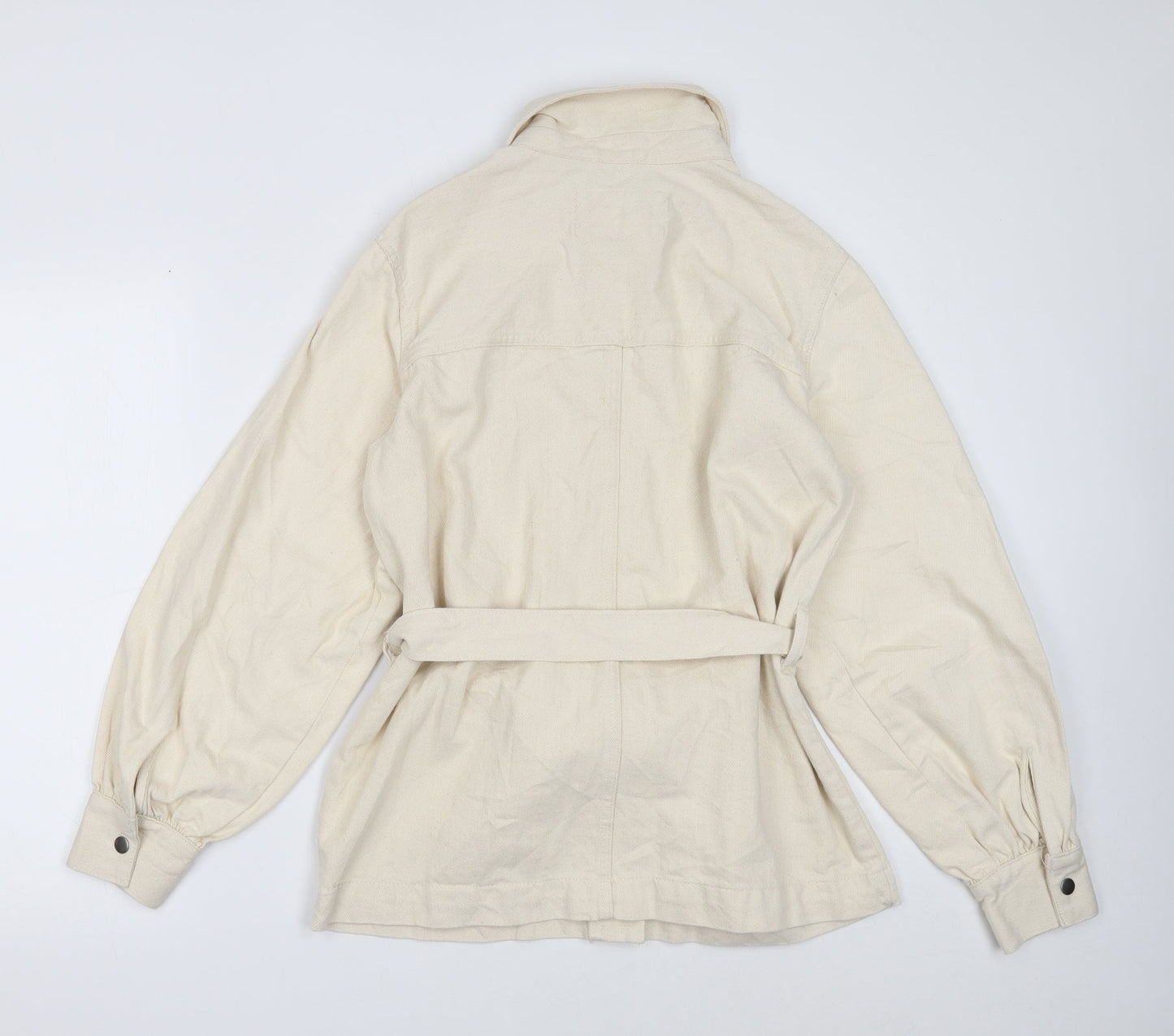 Marks and Spencer Womens Ivory Jacket Size 10 Snap