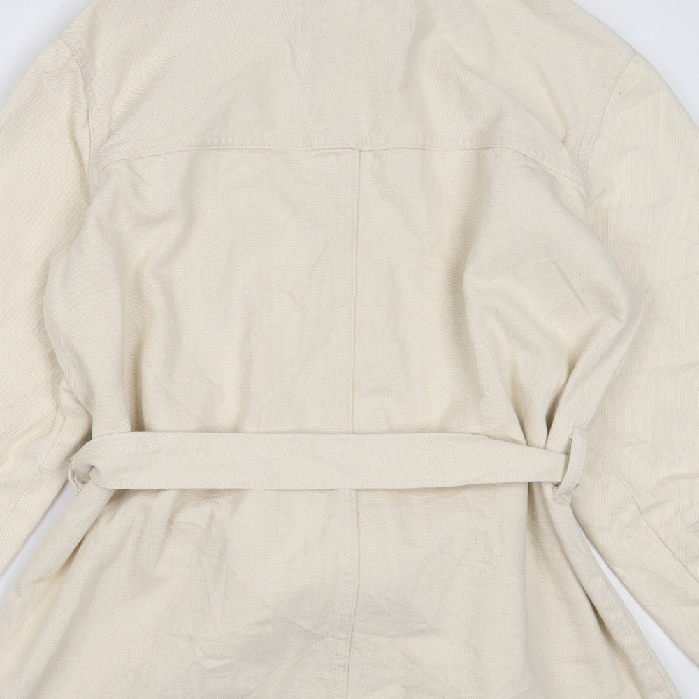 Marks and Spencer Womens Ivory Jacket Size 10 Snap