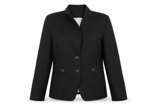 Olsen Womens Black Polyester Jacket Suit Jacket Size 14