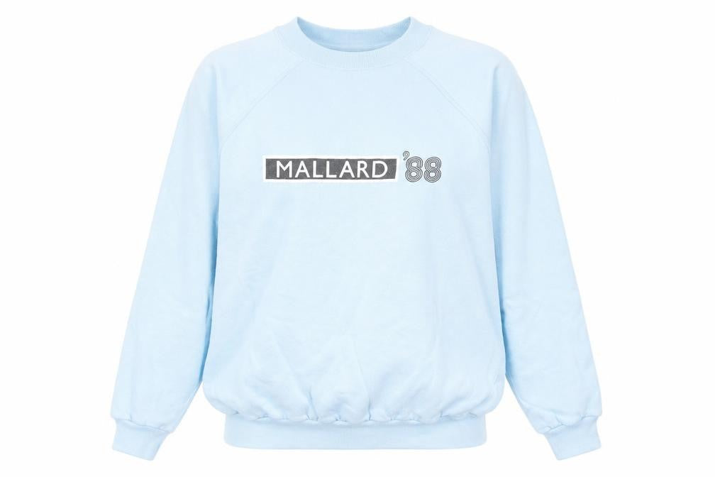 Sprintprint Womens Blue Cotton Pullover Sweatshirt Size L Pullover - Mallard '88
