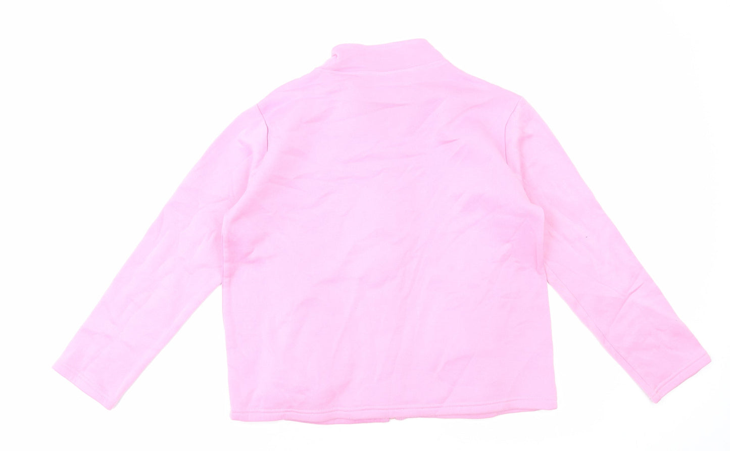 Anne De Lancay Womens Pink Floral Jacket Size L Zip