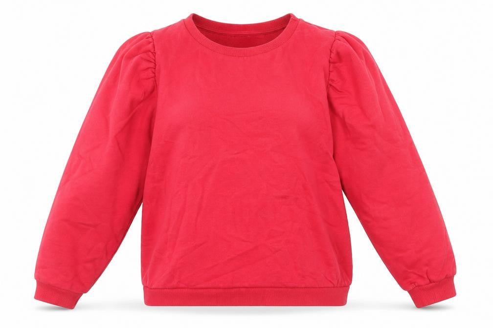 George Womens Red Cotton Pullover Sweatshirt Size L Pullover