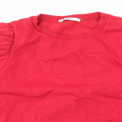 George Womens Red Cotton Pullover Sweatshirt Size L Pullover