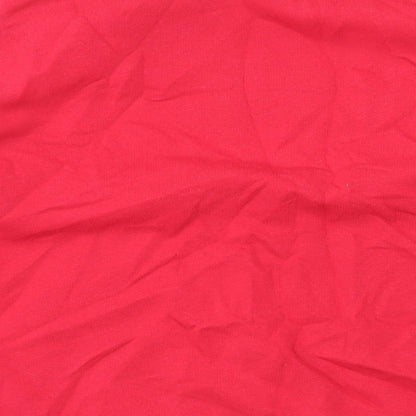 George Womens Red Cotton Pullover Sweatshirt Size L Pullover