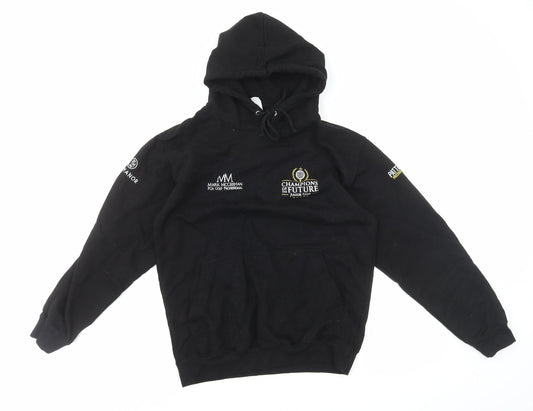 Just Hoods Boys Black Cotton Pullover Hoodie Size S Pullover - Junior Golf