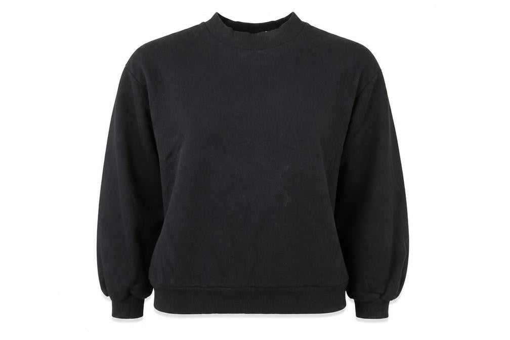 ASOS Womens Black Cotton Pullover Sweatshirt Size 12 Pullover