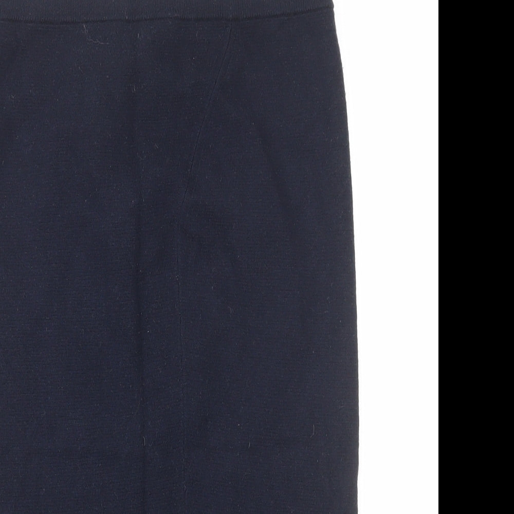 Uniqlo Womens Blue Polyester Straight & Pencil Skirt Size M