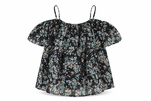 Atmosphere Womens Multicoloured Floral Polyester Basic Blouse Size 10 Off the Shoulder