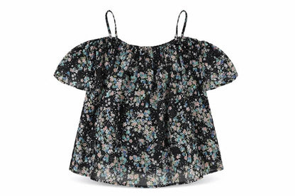 Atmosphere Womens Multicoloured Floral Polyester Basic Blouse Size 10 Off the Shoulder