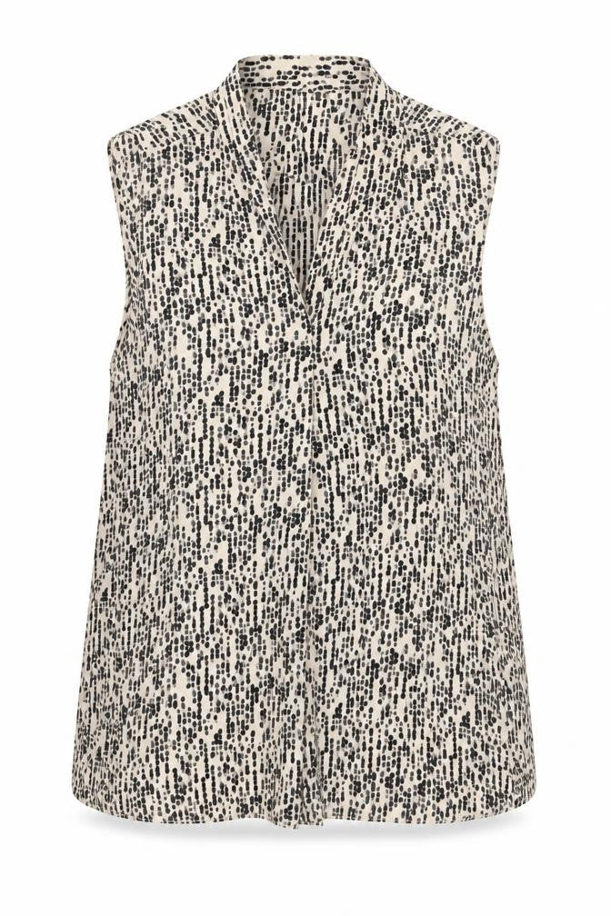 Primark Womens Multicoloured Geometric Polyester Basic Blouse Size 12 V-Neck