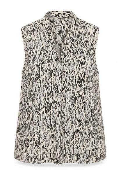 Primark Womens Multicoloured Geometric Polyester Basic Blouse Size 12 V-Neck