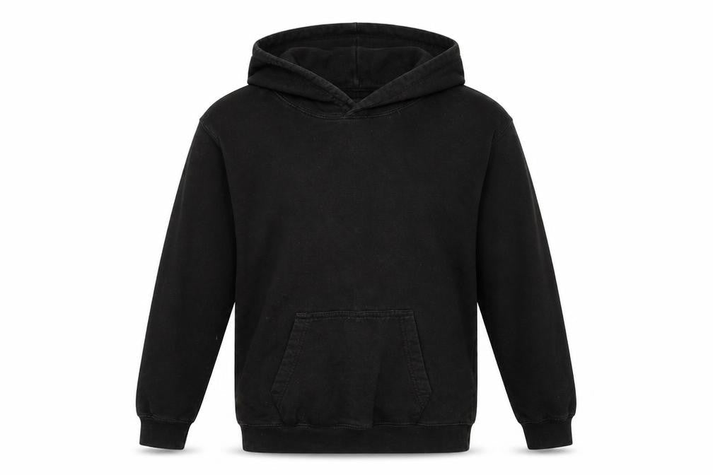 Justhoods Girls Black Cotton Pullover Hoodie Size 12-13 Years Pullover