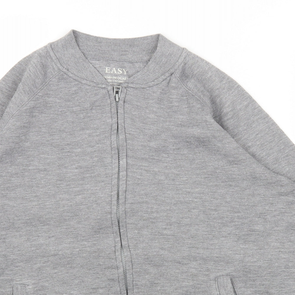 Easy Mens Grey Jacket Size S Zip