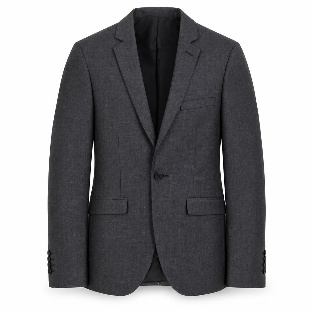 Burton Mens Grey Polyester Jacket Suit Jacket Size 34
