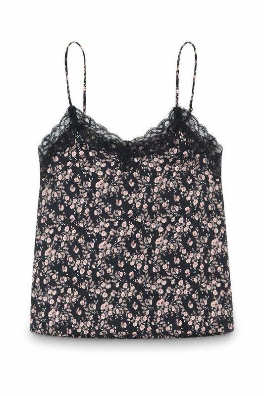H&M Womens Multicoloured Floral Polyester Camisole Tank Size M Scoop Neck