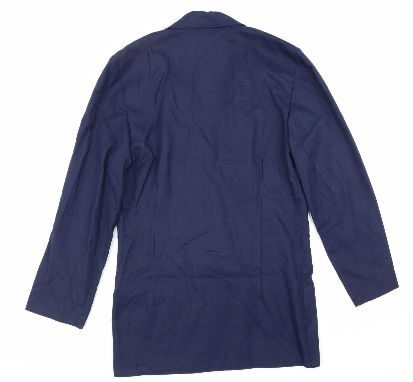 Top Notch Womens Blue Polyester Jacket Suit Jacket Size 6