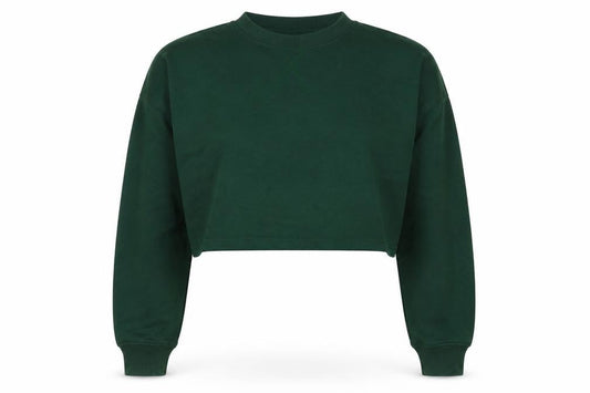 Nasty Gal Womens Green Polyester Pullover Sweatshirt Size 6 Pullover - Cropped