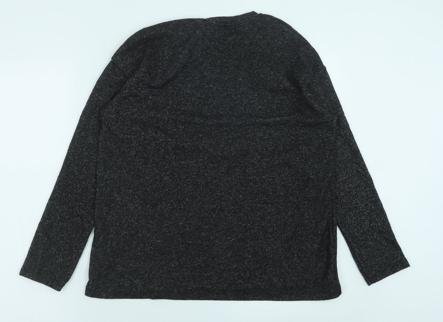 Zara Womens Grey Cotton Pullover Sweatshirt Size M Pullover
