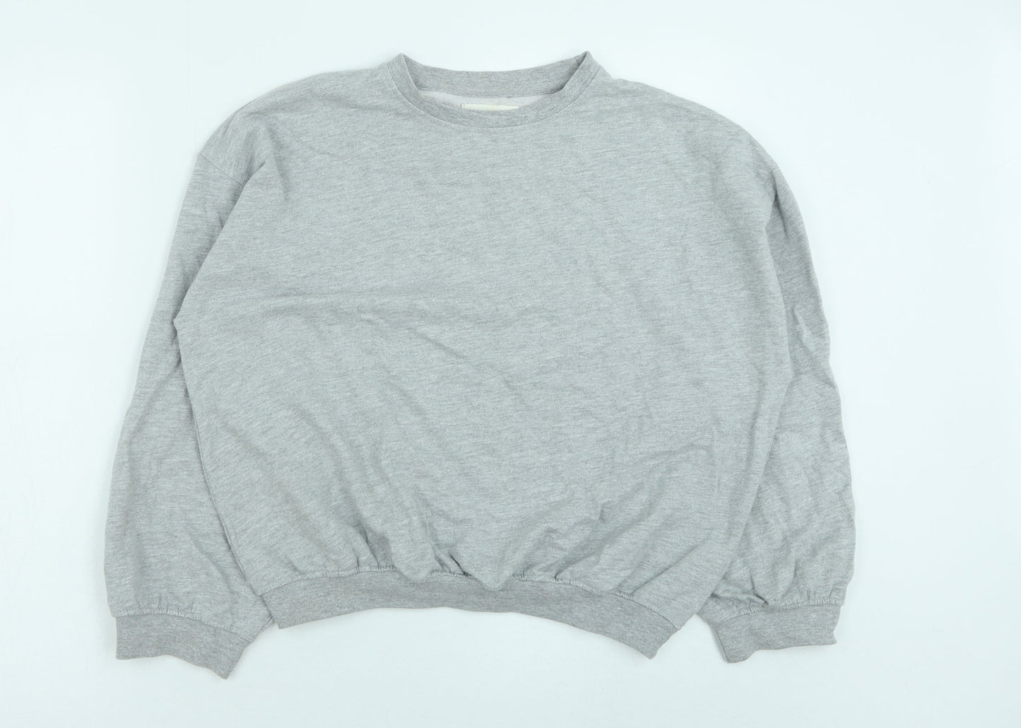 Urban Bliss Womens Grey Cotton Pullover Sweatshirt Size 6 Pullover