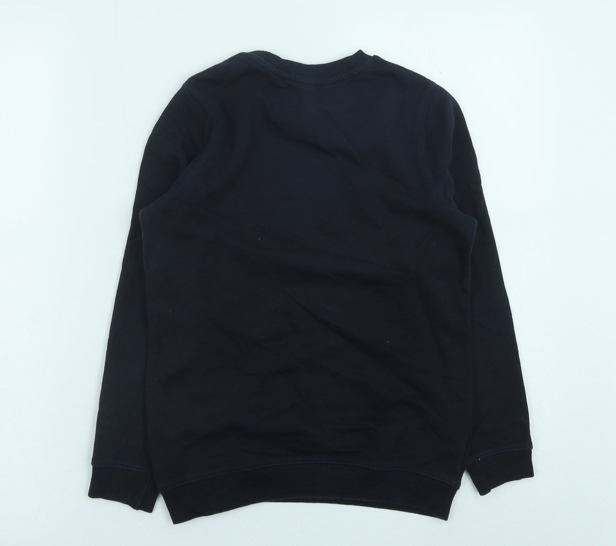 TU Boys Blue Cotton Pullover Sweatshirt Size 9 Years Pullover