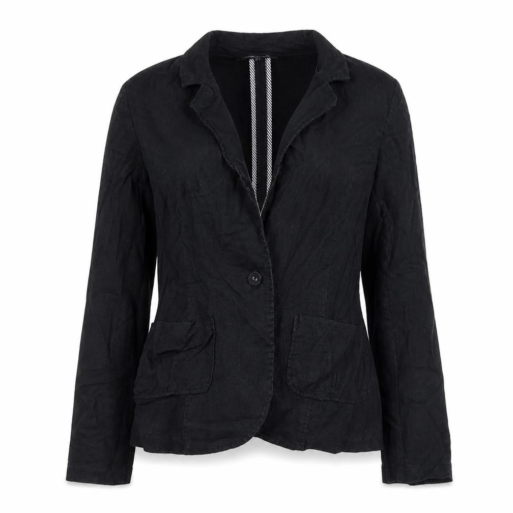 Peacocks Womens Black Jacket Size 14 Button