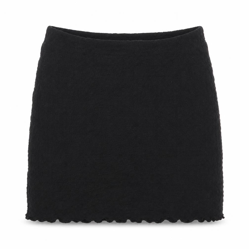 Monki Womens Black Polyester A-Line Skirt Size M