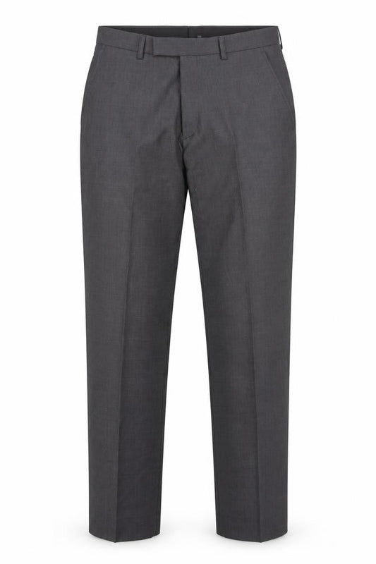 Marks & Spencer Mens Grey Polyester Dress Pants Trousers Size 30 in L31 in Regular Zip