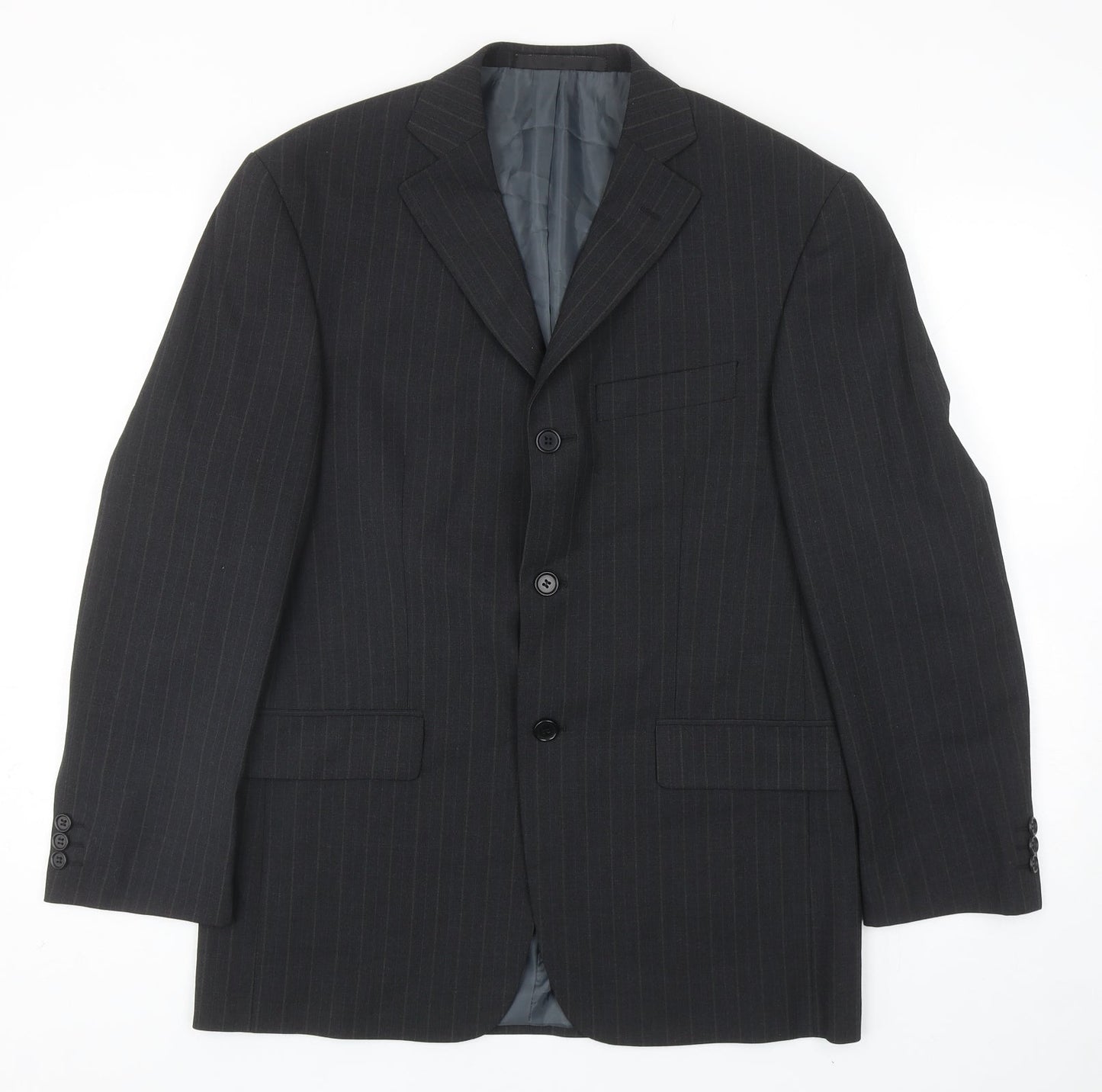 Marks and Spencer Mens Grey Wool Jacket Suit Jacket Size 38