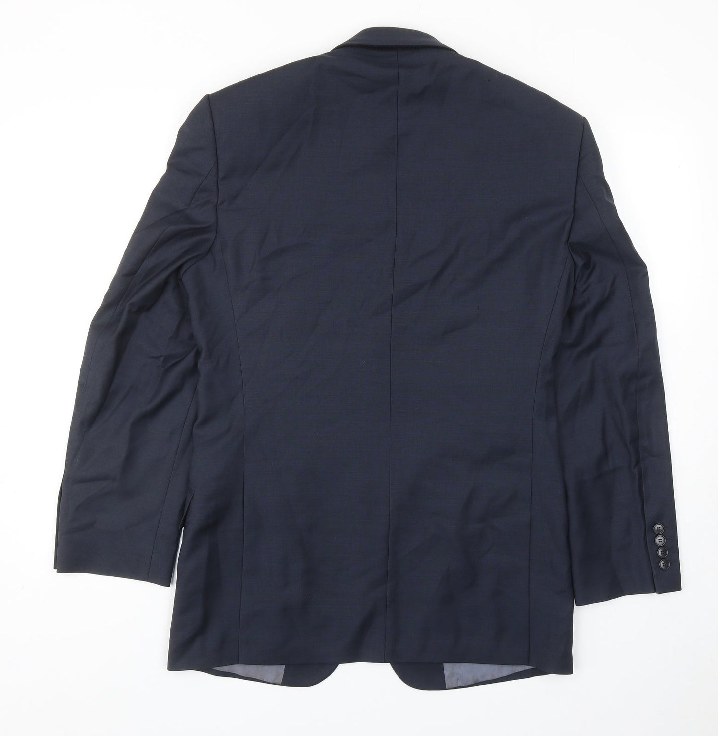 Marks and Spencer Mens Blue Wool Jacket Suit Jacket Size 36