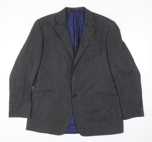 Marks and Spencer Mens Grey Wool Jacket Suit Jacket Size 42