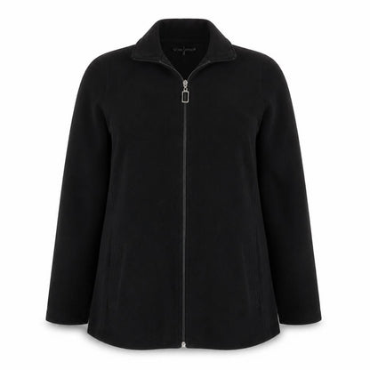 Delswa Womens Black Jacket Size 12 Zip