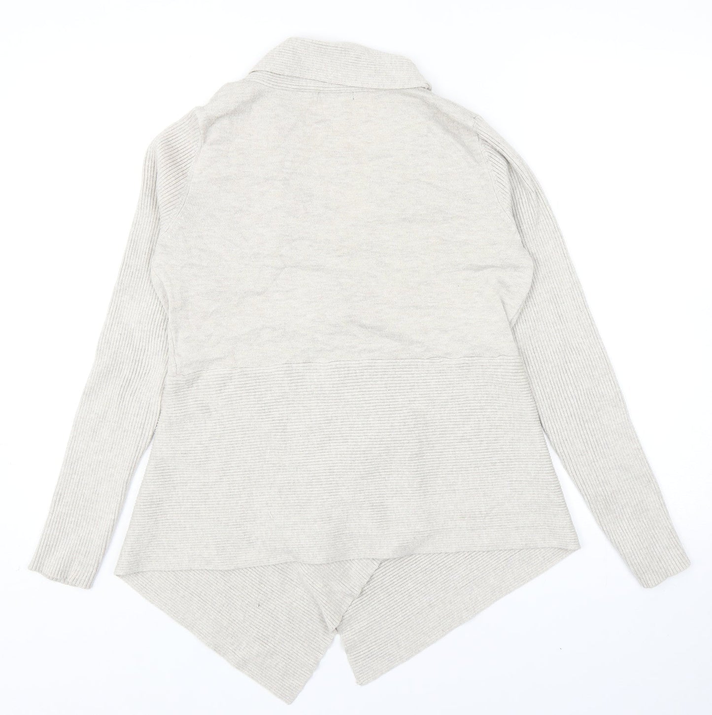 Verve Ami Womens Beige V-Neck Viscose Cardigan Jumper Size M