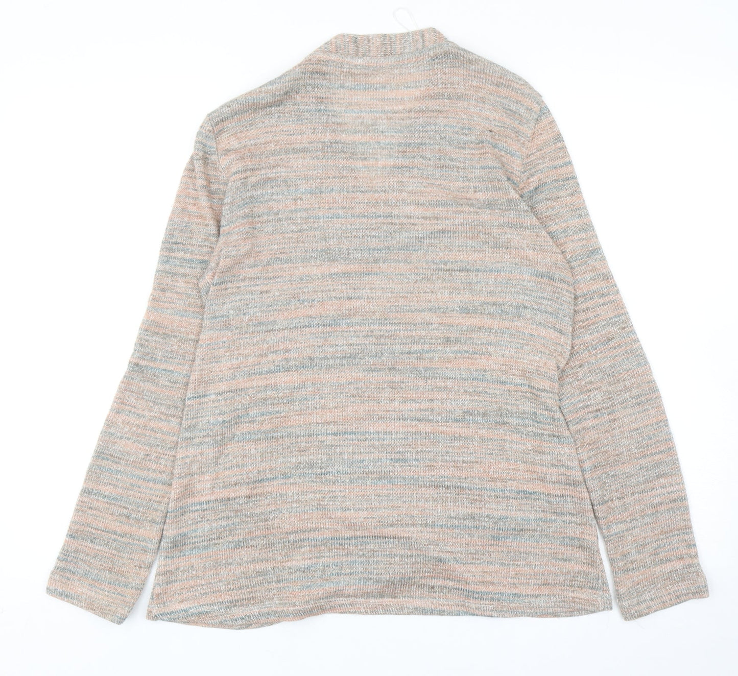 Monsoon Womens Multicoloured V-Neck Polyester Cardigan Jumper Size M