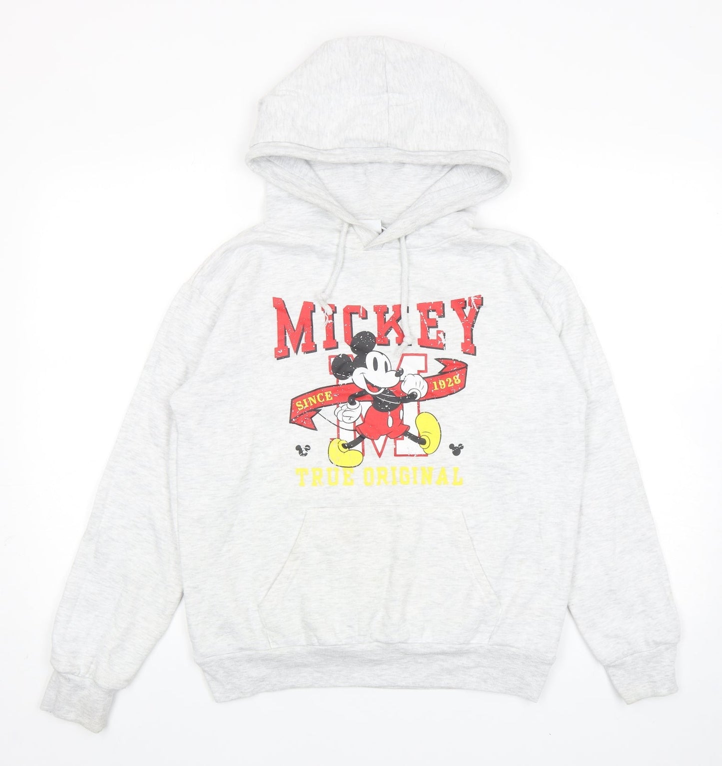Primark Womens Grey Cotton Pullover Hoodie Size XS Pullover - Mickey Mouse