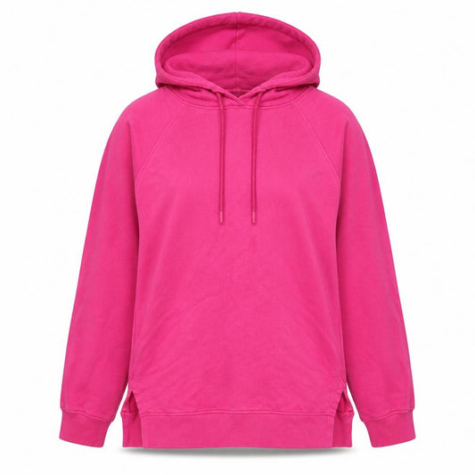 Marks and Spencer Womens Pink Cotton Pullover Hoodie Size 6 Pullover