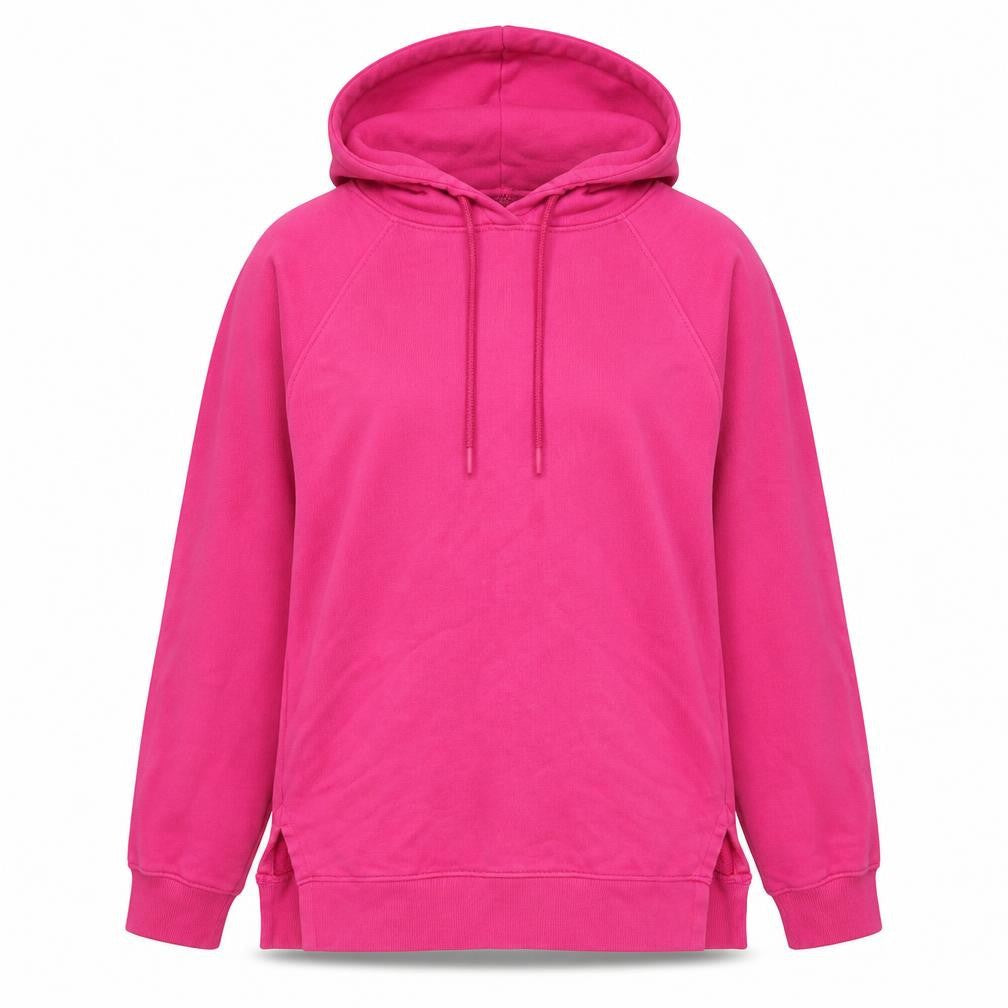 Marks & Spencer Womens Pink Cotton Pullover Hoodie Size 6 Pullover