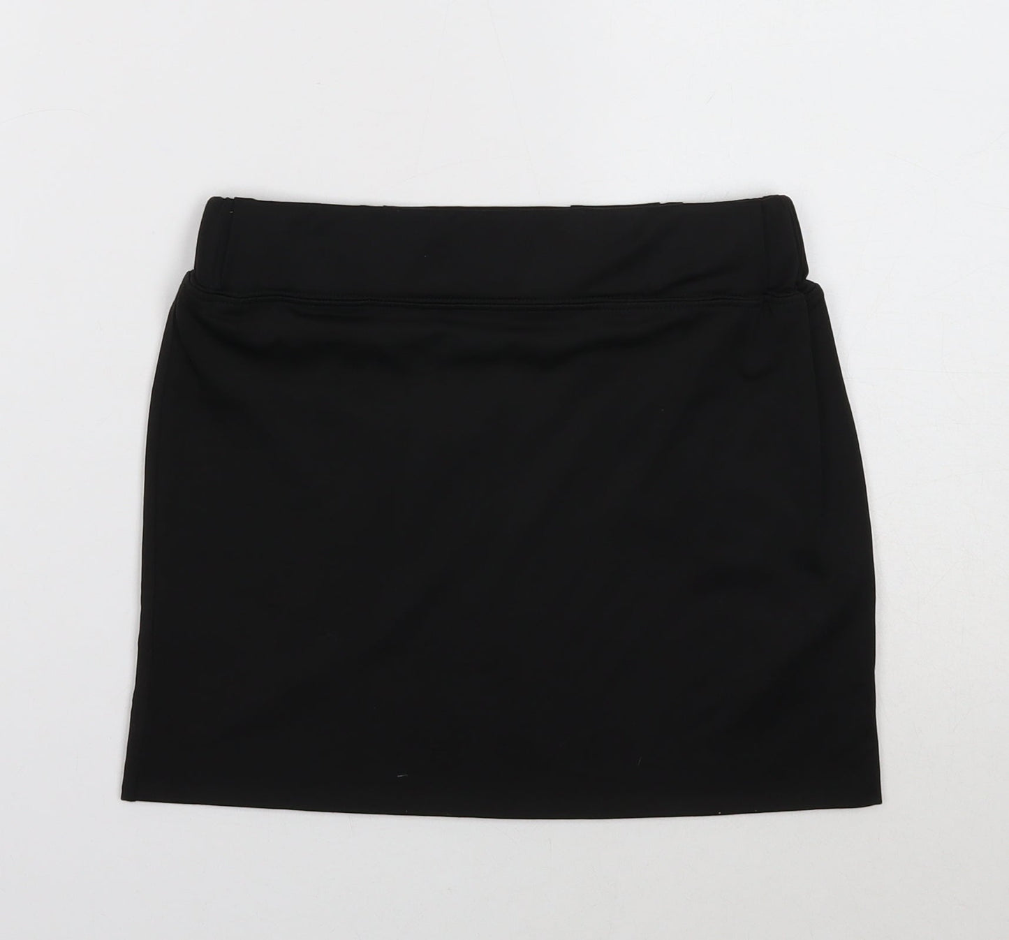 Nearskin Womens Black Polyester A-Line Skirt Size S