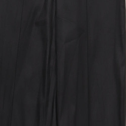 Divided Womens Black Polyester Trousers Size S Regular Zip