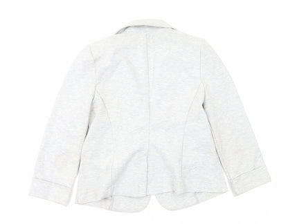 Red Herring Womens Grey Jacket Size 10 Button